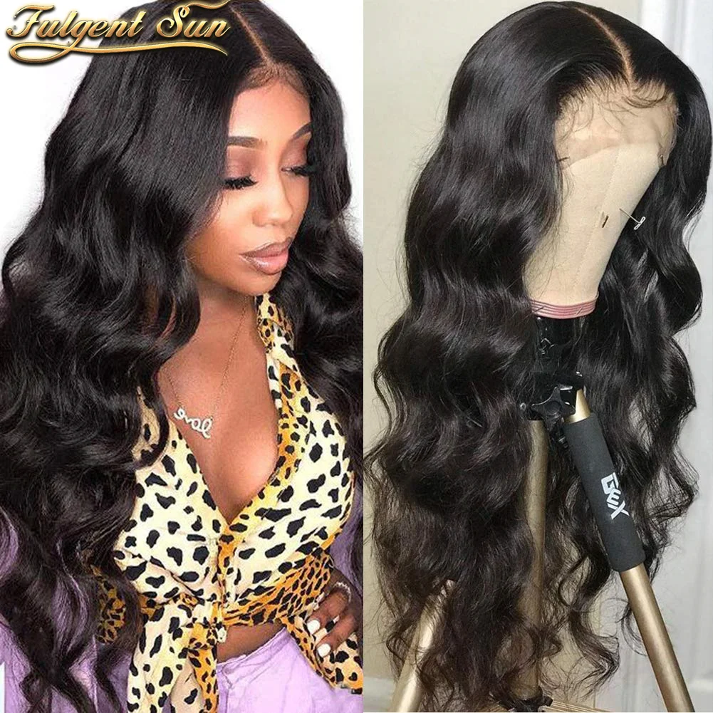 

Body Wave Lace Front Wig Human Hair Wigs 13X4 Transparent Lace Frontal Wig with Baby Hair Peruvian Human Hair Wigs Natural Color