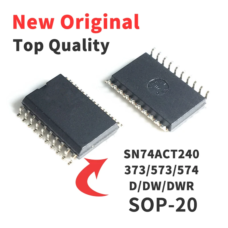 

5 шт. SN74ACT240DWR SN74ACT373DWR SN74ACT573DWR SN74ACT574DWR D/DW/DWR посылка SOP20, чип с широким корпусом 7,2 мм, оригинальный новый чип IC