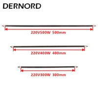 dernord electric flexible straight tubular heater pipe for sauna oven sus304 air heating element 220v 300w 400w 500w