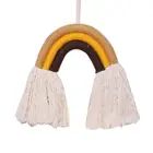 Скандинавский Радужный гобелен ручной работы, плетеный орнамент для детской комнаты, настенный аксессуар для украшения дома