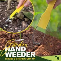 wood handle garden weeder hand weeding removal cutter garden multifunction puller tools transplant weeder tools i1k9