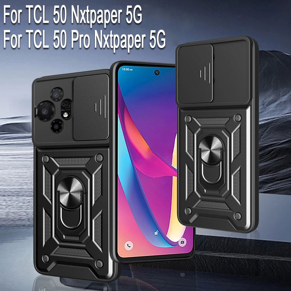 Фото Чехол для TCL 50 Nxtpaper/50 Pro Nxtpaper 5G, двухслойная защита (мягкий ТПУ + жесткий ПК), чехол для телефона с защитой от падения и отпечатков пальцев №1