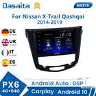 Автомобильная Мультимедийная система Dasaita, стерео-система на Android 11, для Nissan X-Trail, xtrail T32, Qashqai, j11, 10,2-2014 гг. выпуска, Типоразмер 1 Din