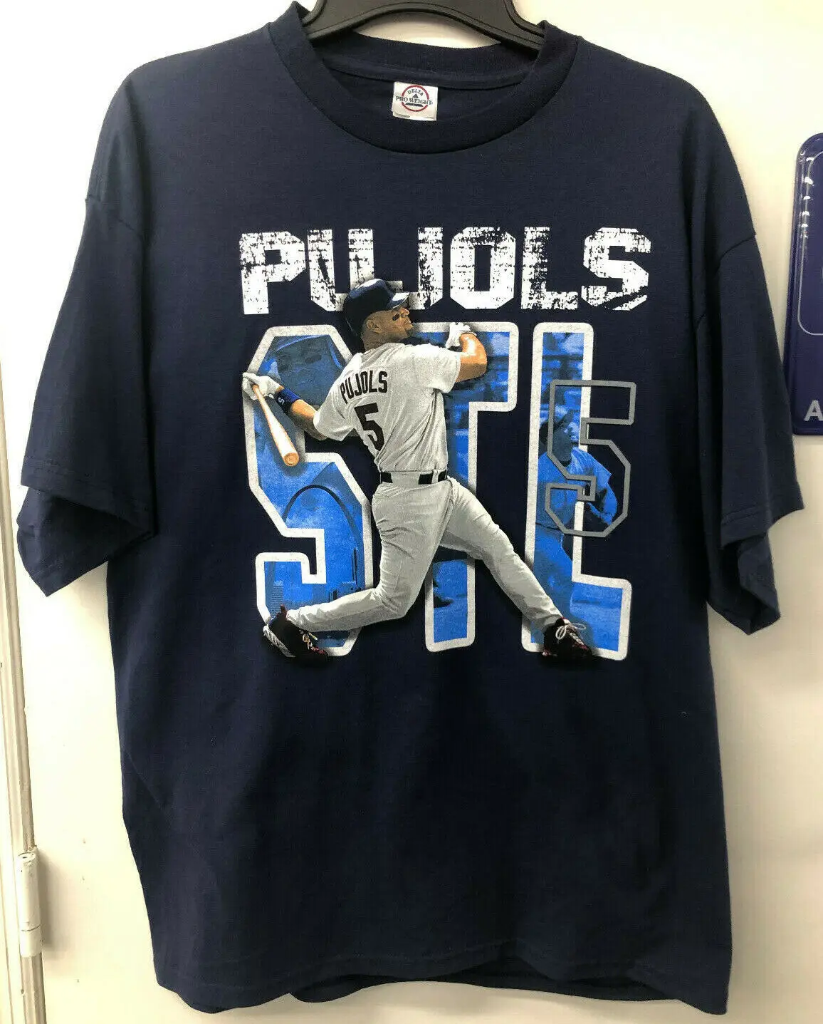 STL бейсбольный спортивный плеер 5 Альберт пуйол футболка темно-синий XL