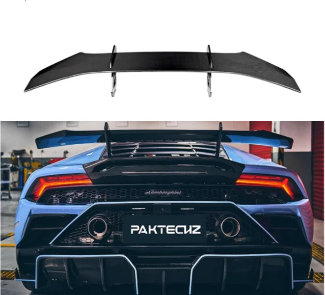 Для Lamborghini Huracan EVO RWD 2020 2021 2022 2023 Real Dry Carbon Fiber Автомобильный задний Багажник крыло