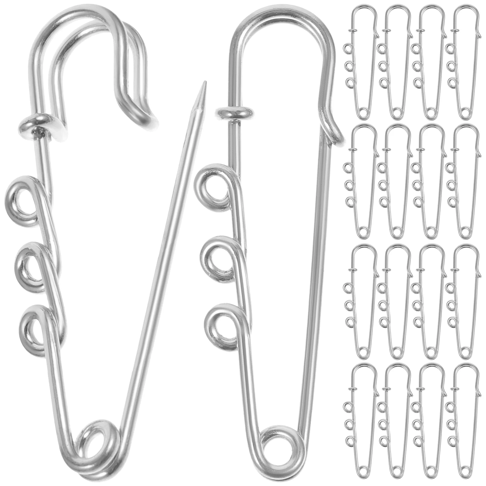 

50pcs DIY Sewing Crafting With Holes Blanket Pin Sewing Pin Kilt Pin for Outdoor Decor Skirt Scarf