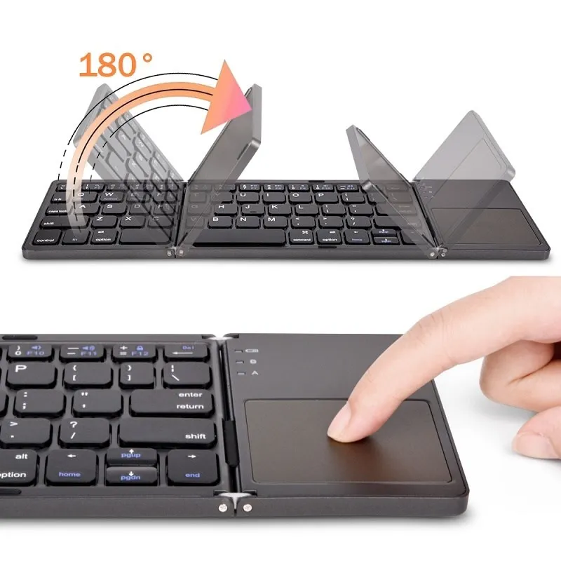 

2023 new Wireless Folding Keyboard Bluetooth With Touchpad For Windows, Android, IOS,Phone,Multi-Function Button Mini Recommend