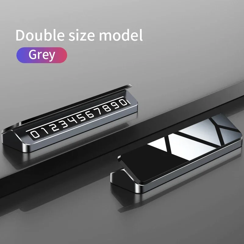 

Металлическая Универсальная автомобильная карточка для временной парковки, алюминиевая табличка с номером телефона, инструменты для парковки