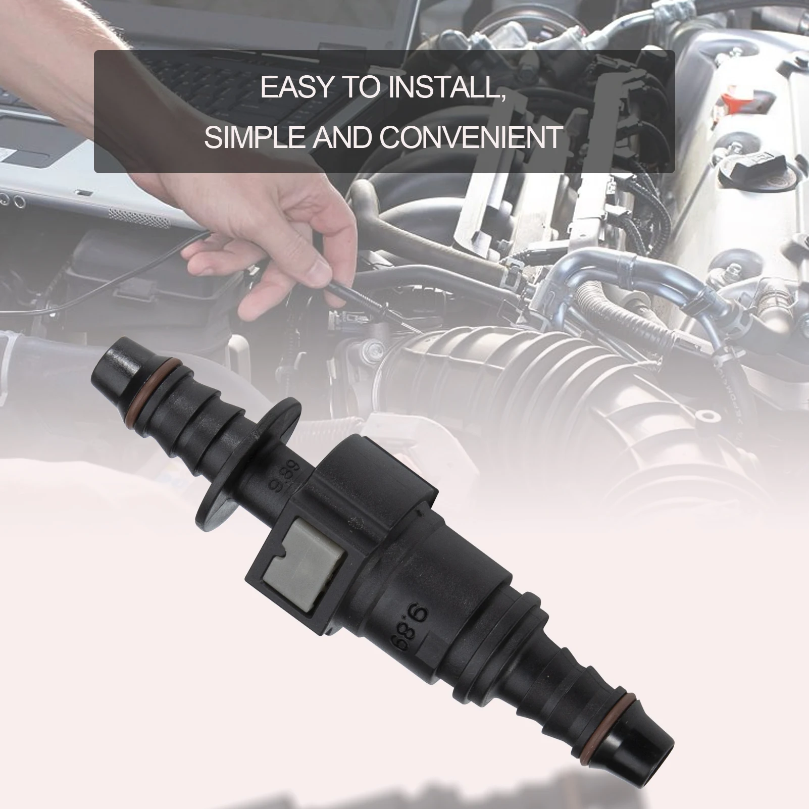 

Автомобильный шланг для топливной линии, быстроразъемный соединитель, соединитель, Соединитель 8 мм, Женский 9,89, прямой быстроразъемный топливный шланг