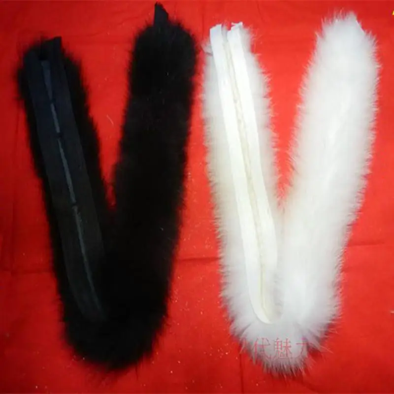 Шарф из натурального Лисьего меха мужской женский 10 см шириной разноцветный