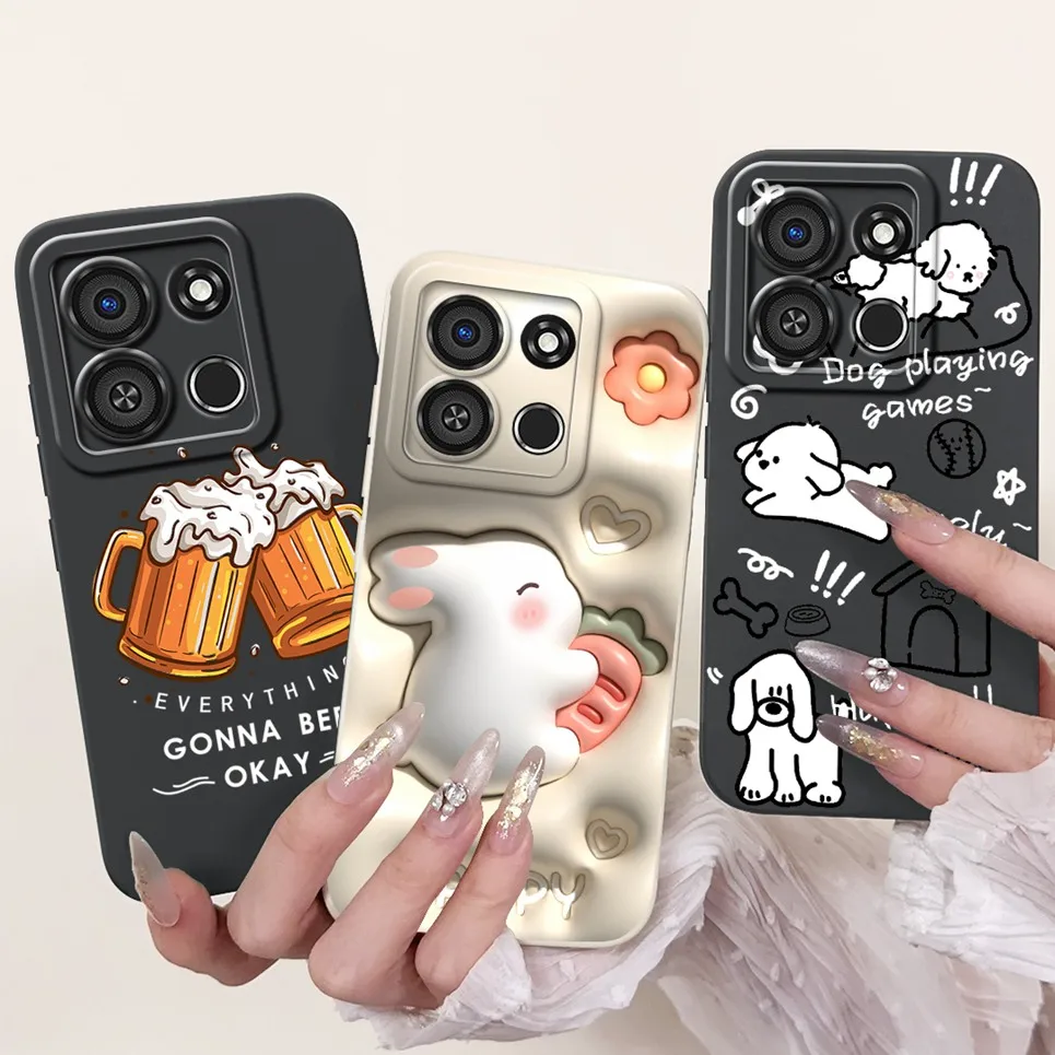 Чехол для телефона Itel A05s A 05s Couple Love Heart Anti-knock Luxury 2024 модная задняя крышка A663LC ItelA05s