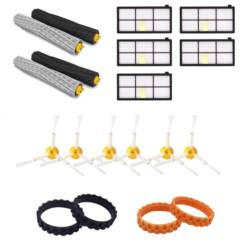 

19Pcs Main Brush Hepa Filter Side Brush Kit For Irobot Roomba 800 900 Series 870 880 980 Vacuum Cleaner Robot Parts