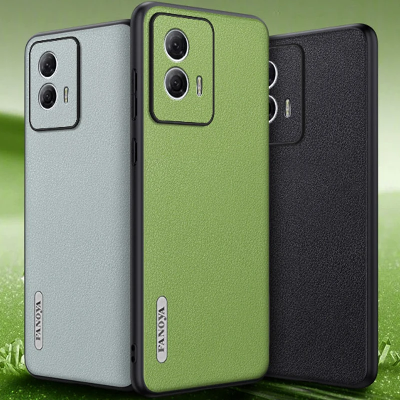 Кожаный чехол для Motorola Moto Edge 50 Fusion твердый силиконовый защитный телефона солярии