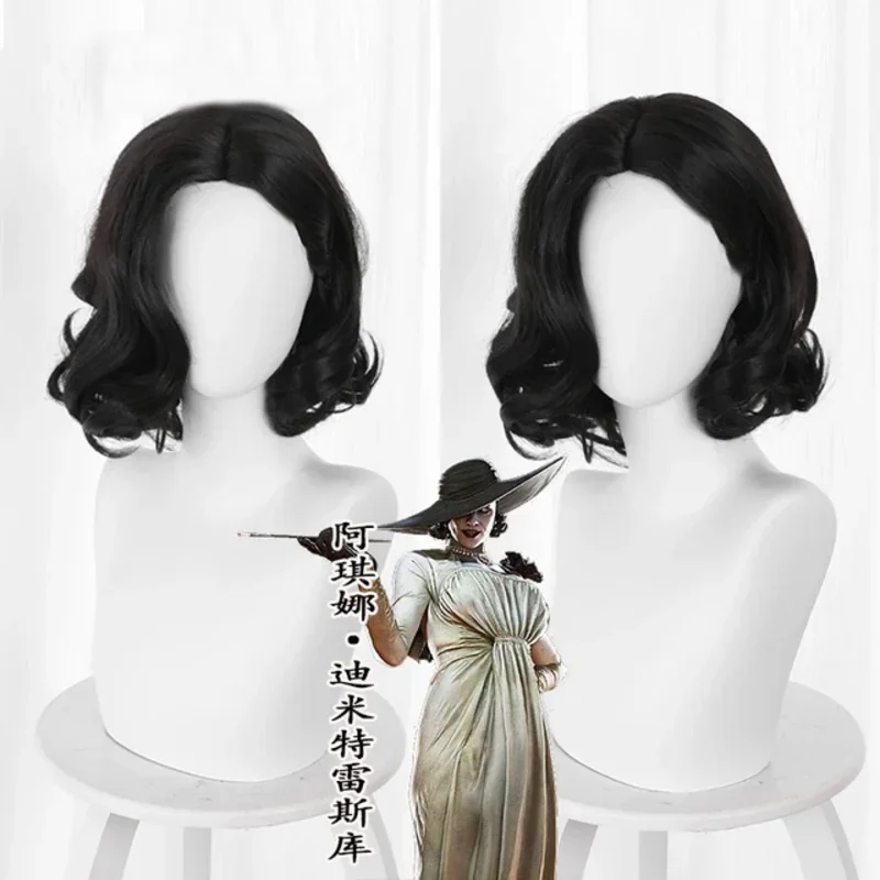 qwerrtyuio. 123456   Игры Леди Dimitrescu Vampire Alcina Bela Cassandra Daniela Косплей Парики 45 см Длинный парик Женщина Carnasdffghjk 98 (art.: 3920cda5029f4) - 3920cda5029f4