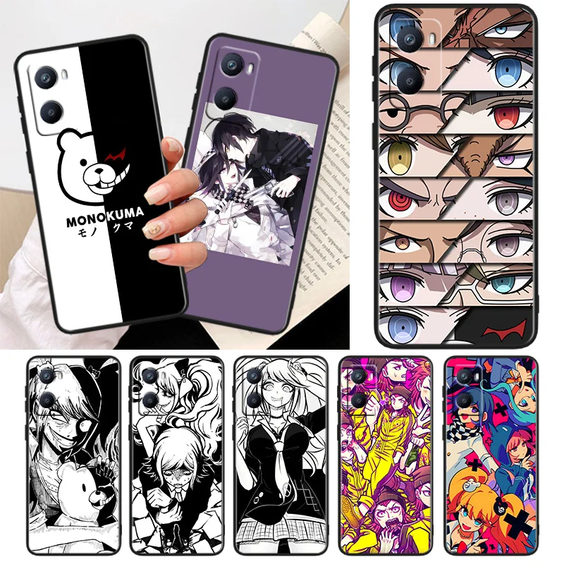 

Danganronpa Anime Phone Case For OPPO A56S A55 A54S A53S A52 A33 A32 A31 A16S A16 A12 A11S A9 A5 2020 Black Cover