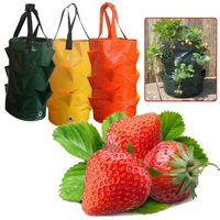 strawberry cultivation planting woven fabric bags garden pots planters vegetable planting bags grow bag farm home garden tools