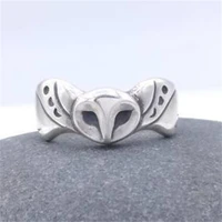 personality creative vintage punk owl mask hip hop rock ring mens ladies universal party daily travel couple gift jewelry