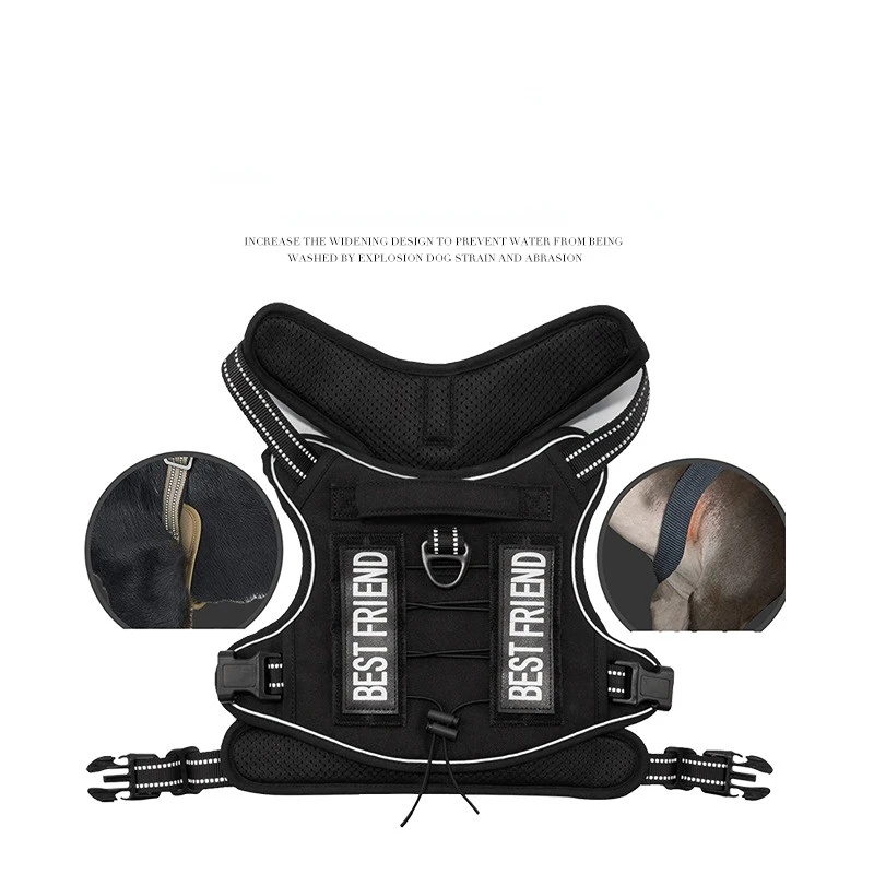 

Тактическая Подвеска для собак, светоотражающая шлейка для маленьких и больших собак, рабочая тренировочная жилетка K9