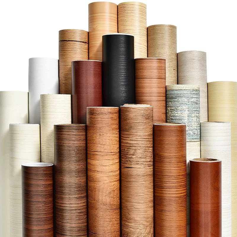 

Refurbished Furniture Clothes Closet Door Wood Grain Decorative Film PVC Vinyl Self Adhesive Waterproof 3d Wallpaper for Desk
