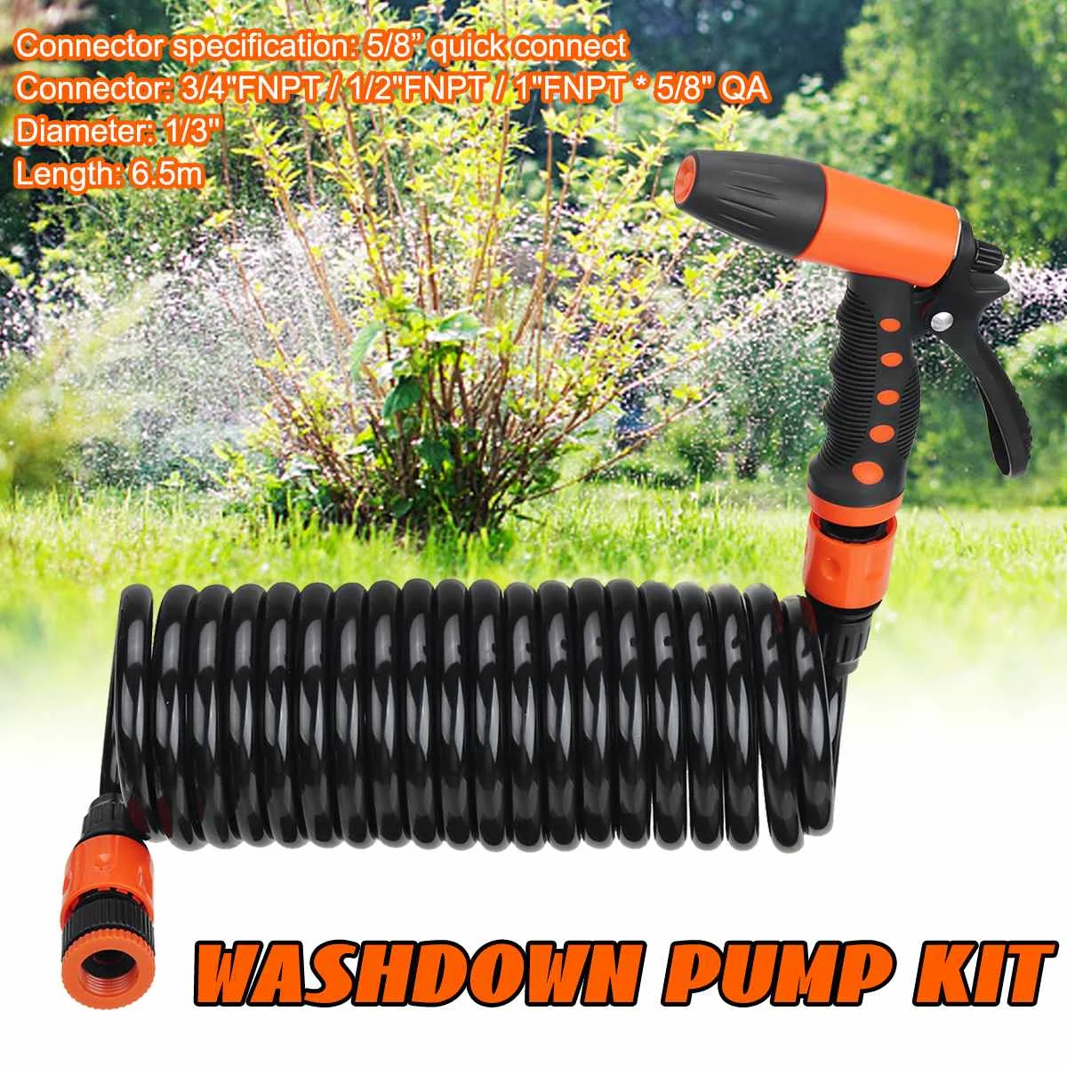 

Car High Pressure Water Spray Gun Garden with 6.5m Hose Pipe for Lawn Car Wash Tools Washer Sprayer Cleaning Tool Wash Down Kit