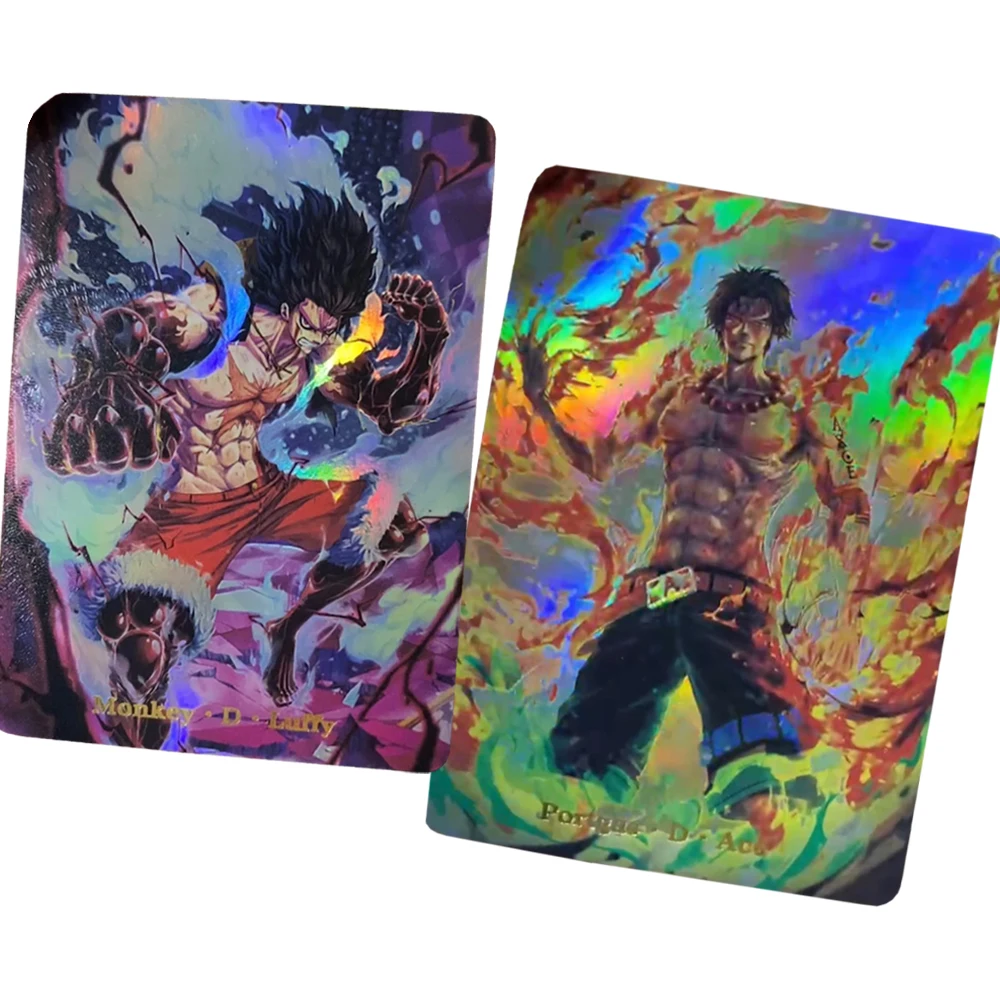 

Anime One Piece flash card Luffy Ace EVA Asuka Demon Slayer Kamado Nezuko Kochou Shinobu Game Anime Collection Cards Toys