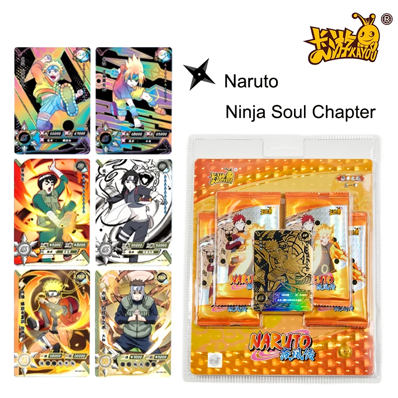 

Original KAYOU Naruto Card Ninja Soul Edition Japanese Anime Game Cards Rare Uzumaki Naruto Sasuke Tailed Beast Collection Cards