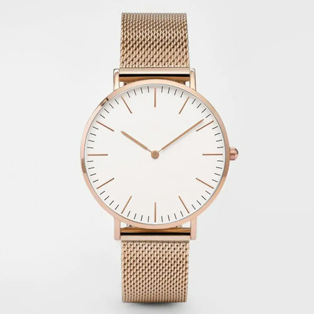 

Quartz Watch Round Dial Wrist Bracelet Ladies Casual Quartz Watch