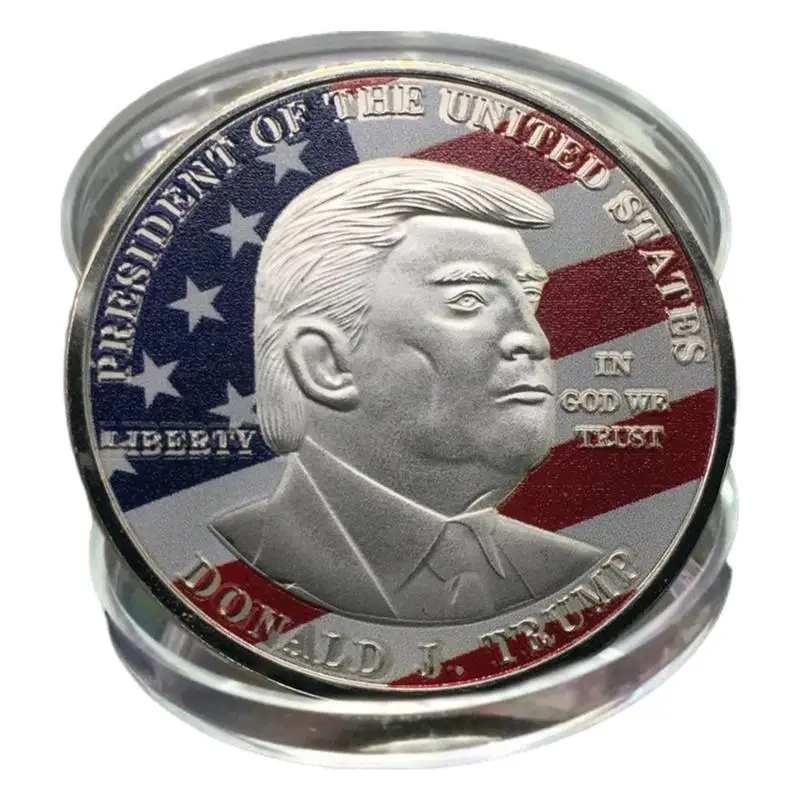 47-я монета президента США Дональд Трамп новая модная памятная с мотивом