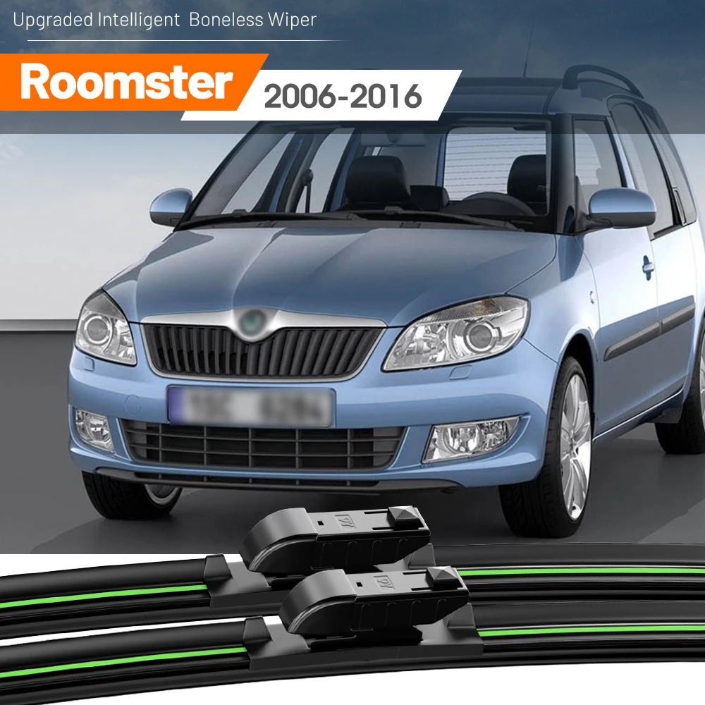 

2pcs For Skoda Roomster 2006-2016 Front Windshield Wiper Blades 2007 2008 2009 2010 2013 2014 2015 Windscreen Window Accessories