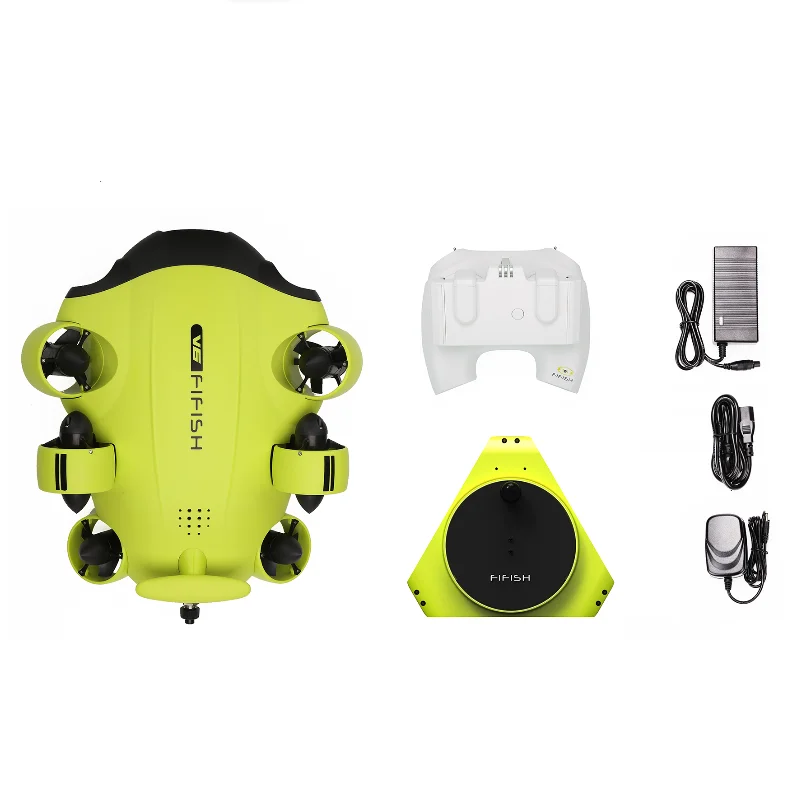 Фото Подводный дрон 360 Roll 100m Cable Submarine RC с камерой 4K UHD и функцией фиксации положения для подводного плавания и дайвинга №5