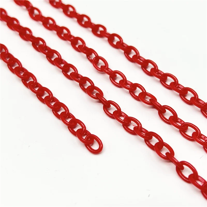 Multicolor Acrylic Chain For Jewelry Making Findings DIY Necklace Chains Materials Handmade Accessories (Chain length: 50cm) |