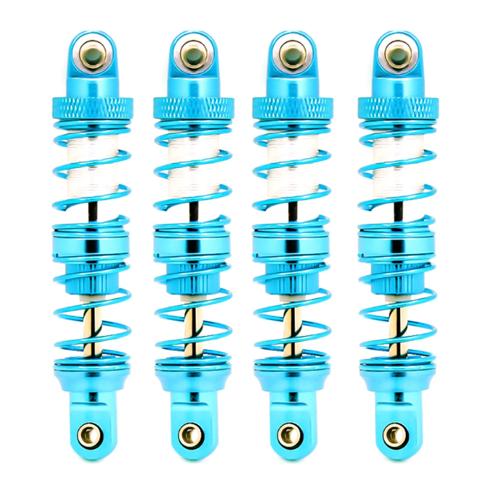 

4PCS RC Shock Absorber Adjustable RC Damper Set with Springs for 1/10 RC Truck Crawler Axial SCX10 TRX4 D90 (70mm)