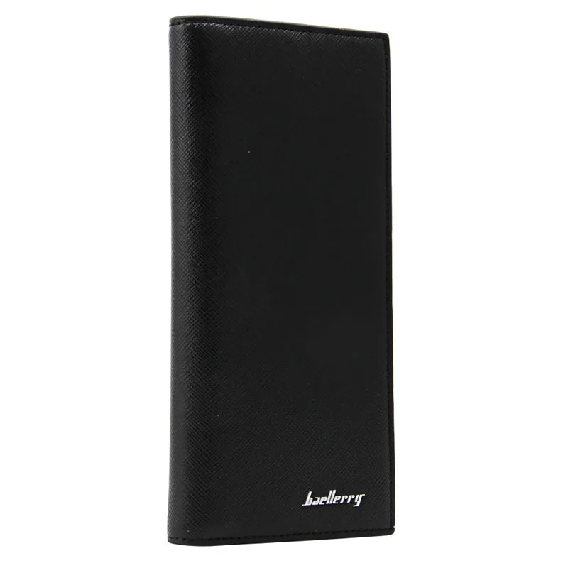 

Super Slim Business Leather Clutch Long Wallet Bifold ID Card Holder Men Purse