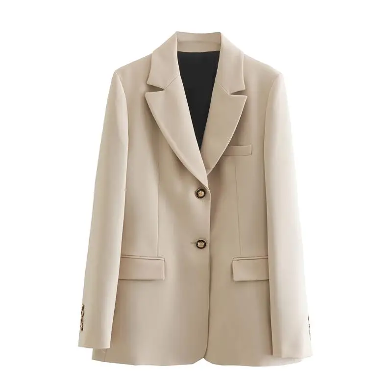 

Blazer Women Suit Jacket 2022 Autumn Elegant Chic Slim V-Neck Women Blazer Fashion Office Women Chic Suit Jacket Street Warm