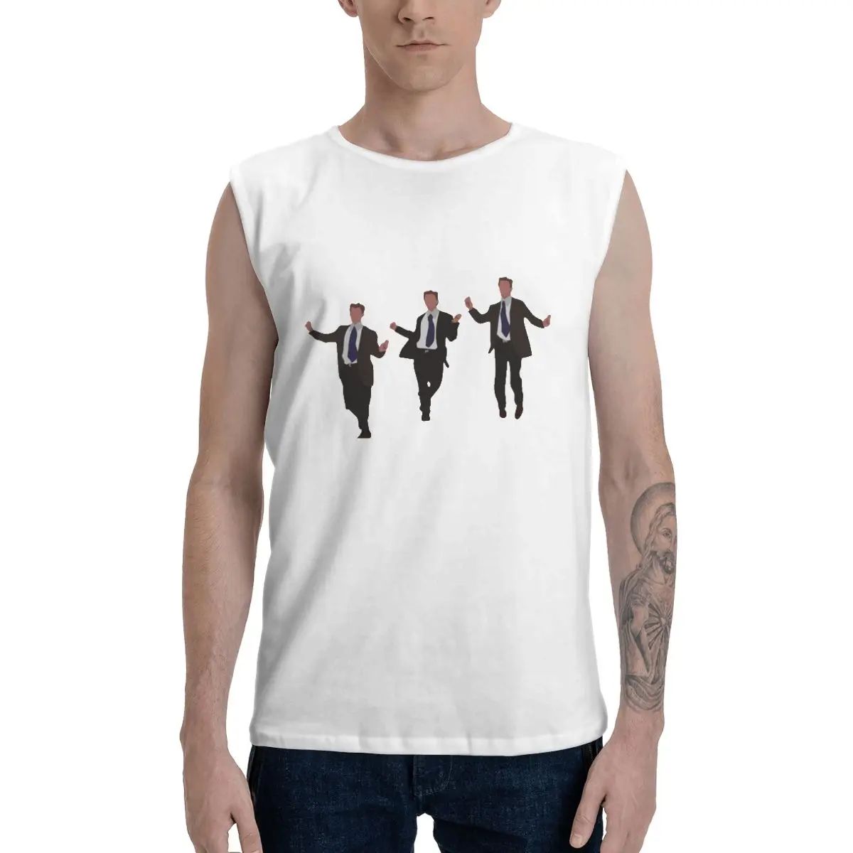 

Мужская хлопковая майка для танцев Chandler Bing, классическая спортивная рубашка для тренировок, 2022