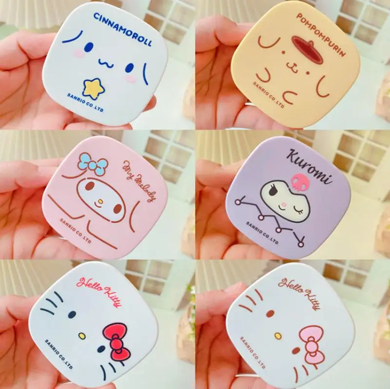 

Sanrio мультяшный чехол для хранения контактных линз Hello Kitty Kuromi My Melody Cinnamoroll помпон пурин полакко чехол для ухода за контактными линзами