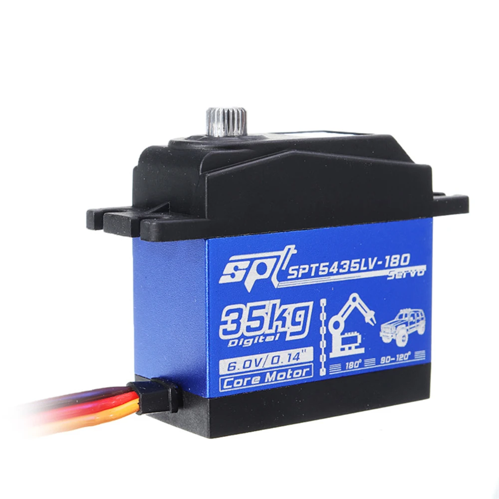 

SPT Servo SPT5435LV-180 35KG Large Torque Metal Gear Digital Servo For RC Robot Arm RC Car