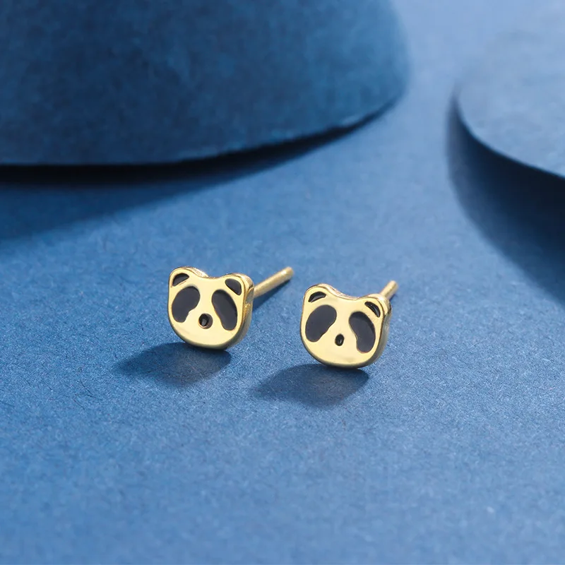 Симпатичные серьги-гвоздики для девочек с медведем и бантом Мультяшные серьги