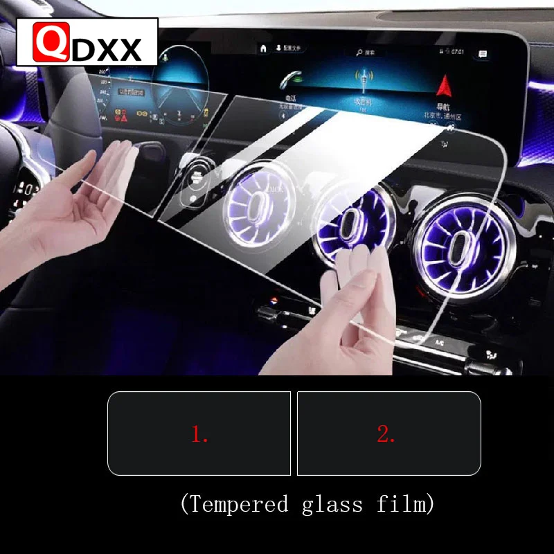 Автомобильная навигационная пленка GPS для Mercedes Benz GLE GLS W167 X167 2020-2021 ЖК-экран -