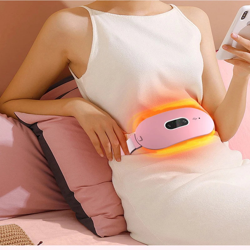 

Menstrual Massager Menstrual Heating Pad Smart Warm Palace Belt Relief Waist Pain Cramps Vibrating Abdominal Massager Electric