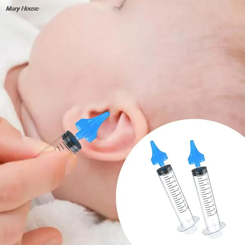 

10ML Universal Ear Syringe Ear Cleaning Irrigation Kit For Children Adult Ear Wax Removal Tool Water Washing Syringe
