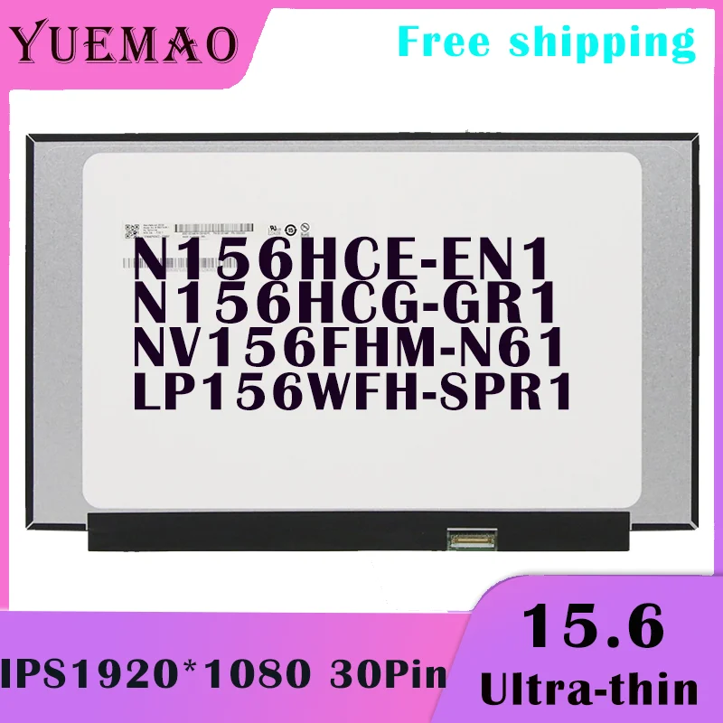 15.6 cal IPS LCD do laptopa ekran N156HCG-GR1 LP156WFH-SPR1 NV156FHM-N61 N156HCE-EN1 1920x1080 30 szpilki wyświetlacz część wymienna matrycy