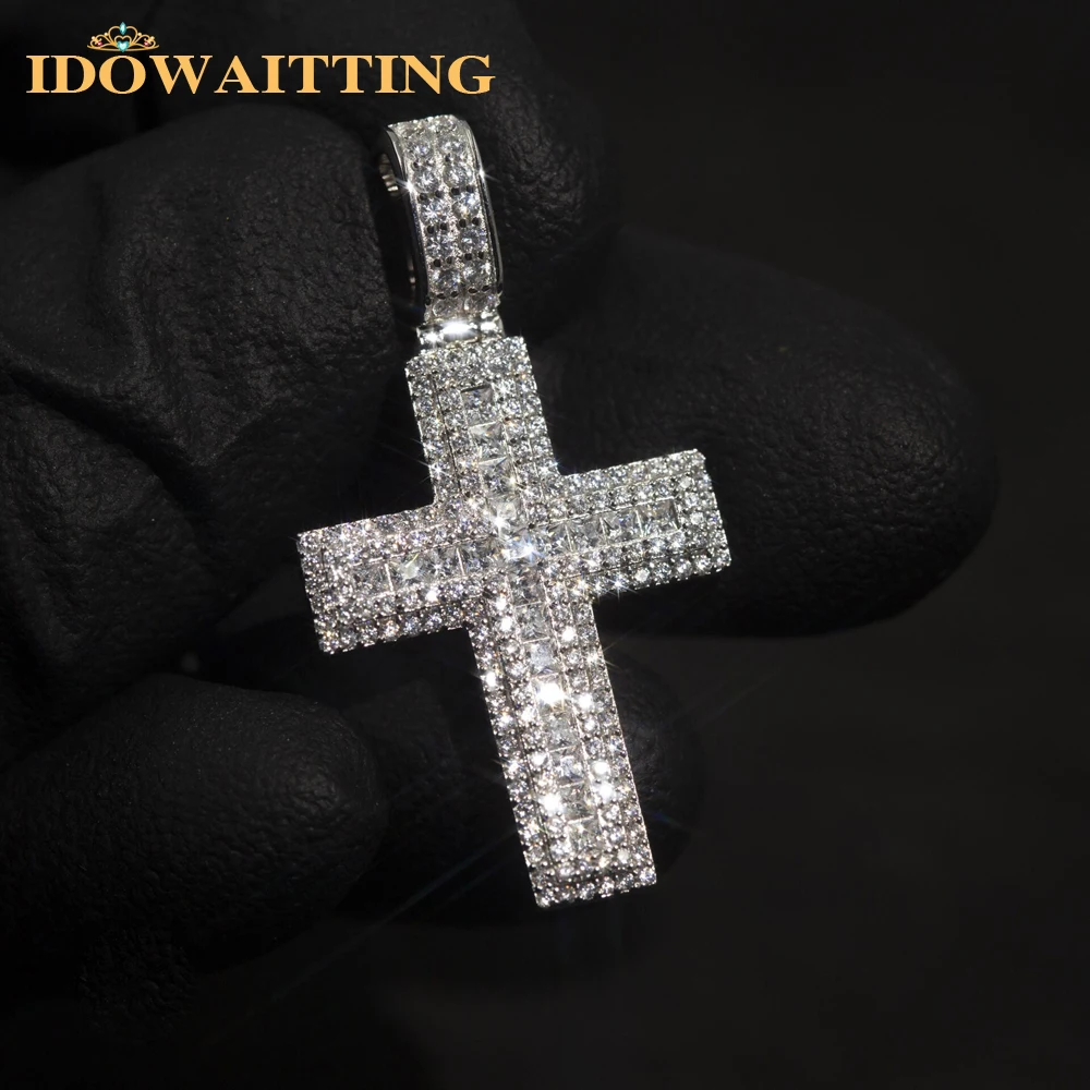 

Men Women Sparking Micro Pave 5A Cubic Zirconia CZ With Rope Chain Iced Out Bling Cross Pendant Necklaces HipHop Couple Jewelry