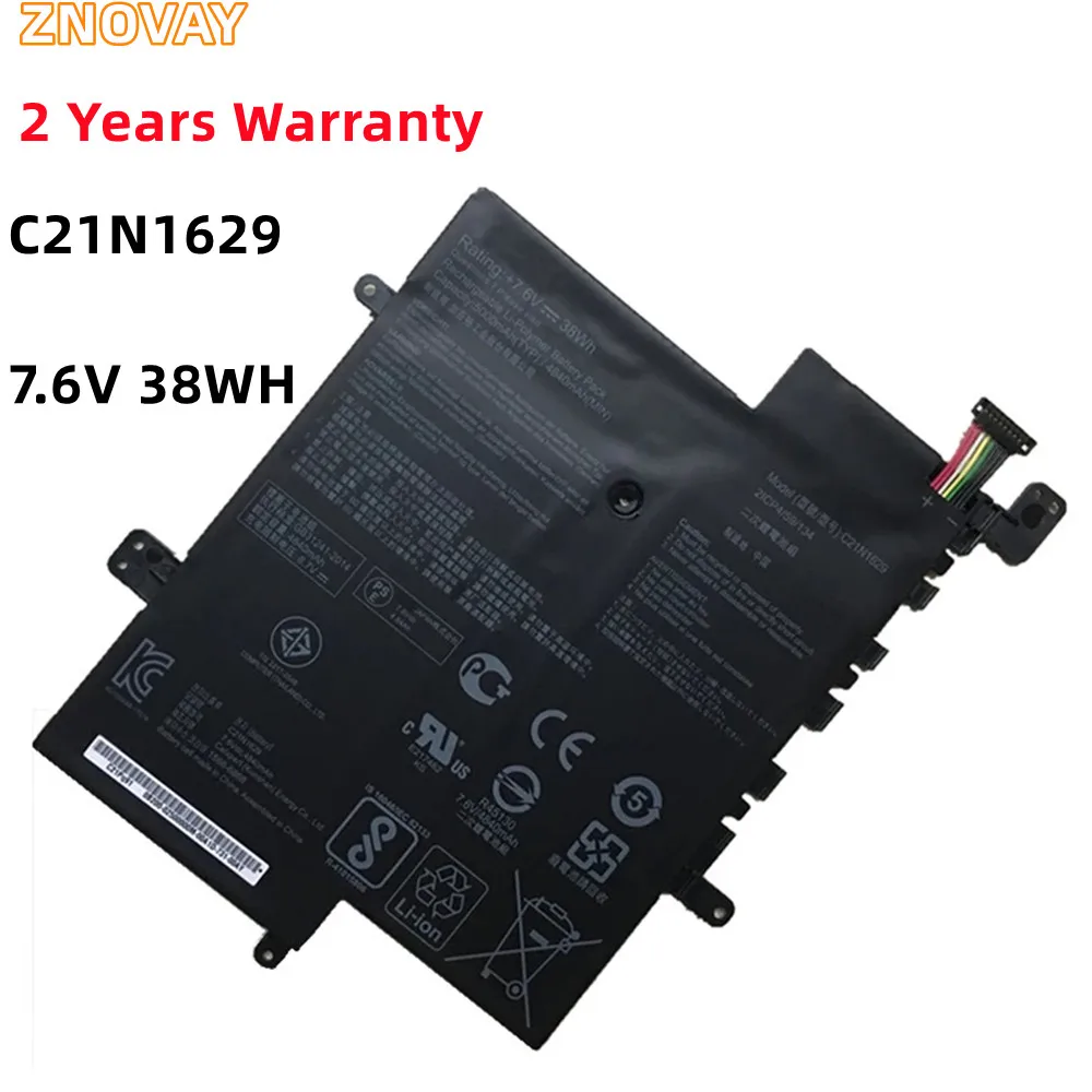 C21N1629 Аккумулятор для ноутбука Asus VivoBook E12 X207NA E203N,E203NA-FD025T, TBCL232A VivoBook R207NA 7,6 V 38WH
