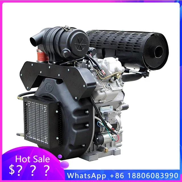 nedarns небольшой двухцилиндровый двигатель с воздушным охлаждением die-sel V-twin 30h·p