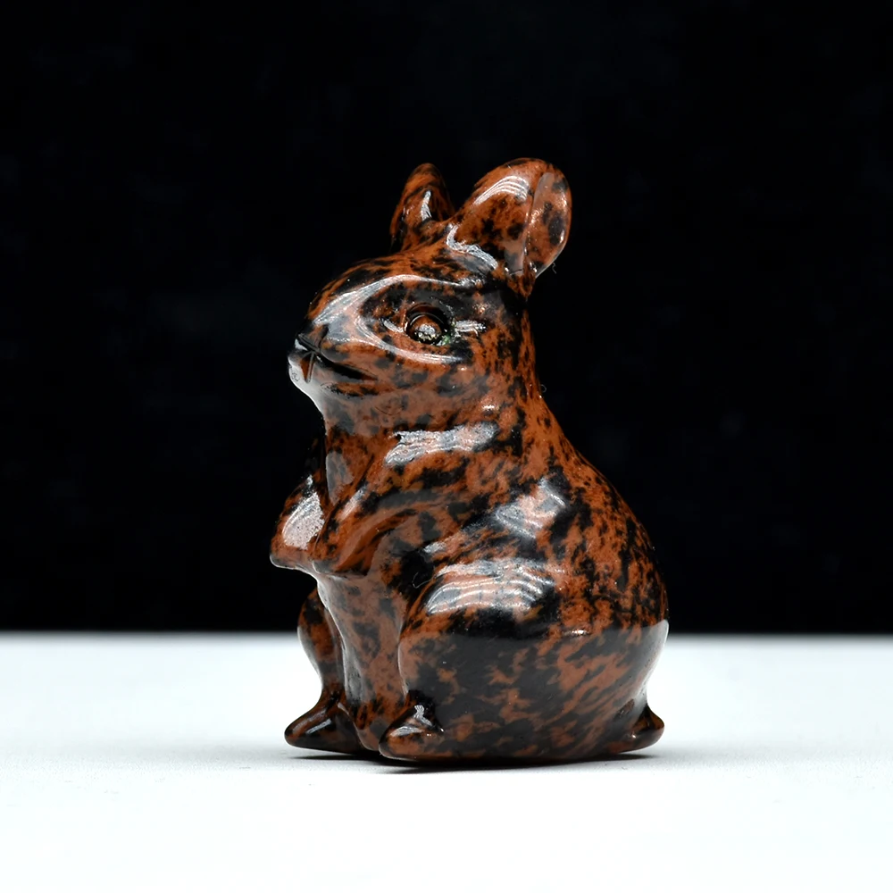

Фигурки из камня Эльф-кролик аметист