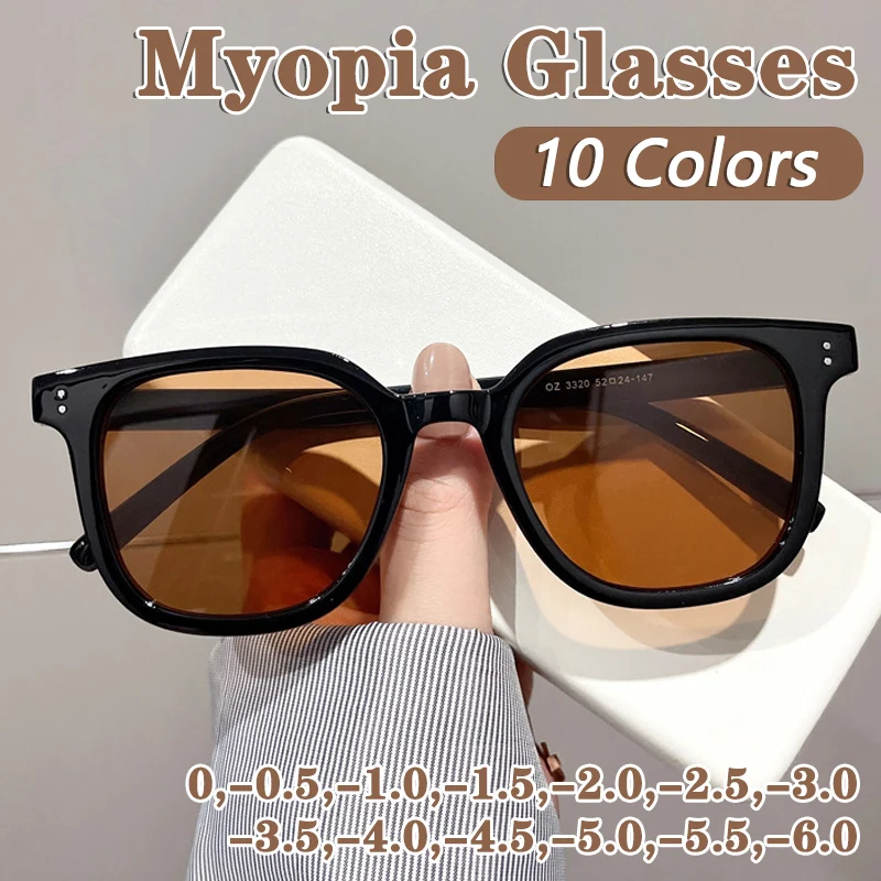 

[-0.5 to -4.0] new myopia protective glasses UV400 Myopia Sunglasses Fashion Sun Glasses with Grade Shades for Women Men