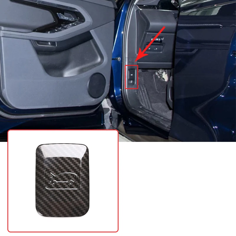 

Carbon Fiber ABS Hood Switch Panel Cover Trim Sticker For Land Rover Range Rover Evoque L551 2020 Car Accessory hy