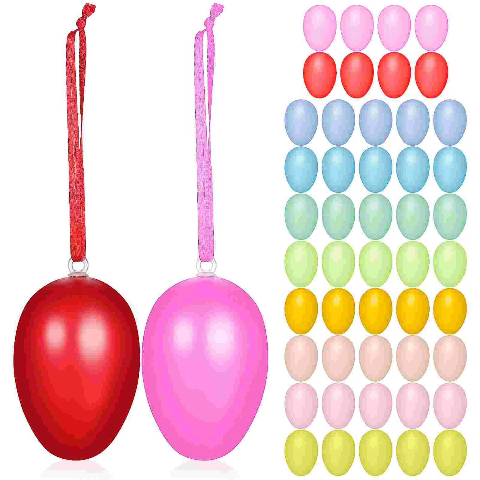 

Easter Egg Ornament Adorable Hanging Decorative Faux Eggs Models Colorful Small Accessory Decor