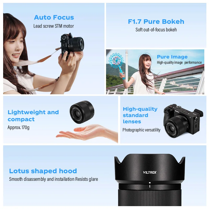 Фото Объектив Viltrox AF 35mm F1.7 Air E/Z/XF APS-C с автофокусом и большой апертурой для камер Nikon Z, Zfc, Sony E, A7, FX3, Fuji XF №4